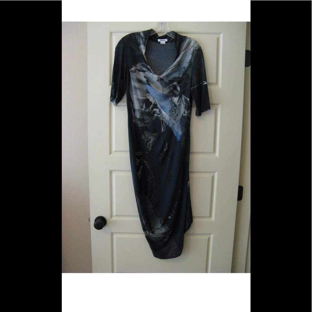 Helmut Lang Large Multicolored Viscose Dress